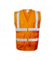  Safety vest with zipper and pockets for adults