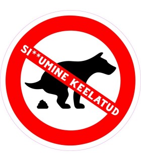 "Si**umine keelatud" kleebis