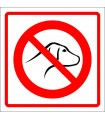  No dog walking sign