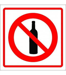  Alcohol prohibition sign