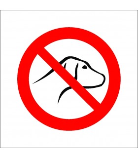 No dog allowed sticker