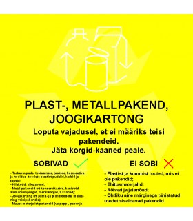  Garbage sorting sticker/PLAST