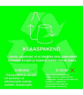  Garbage sorting label_Glass packaging