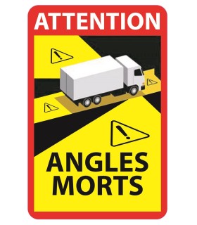 ANGLES MORTS наклейка на машину