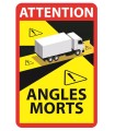 ANGLES MORTS Sticker for  vehicle