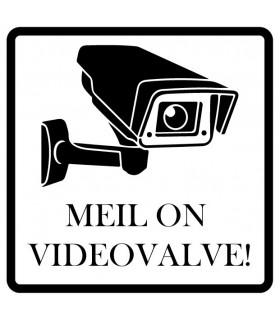 "Meil on videovalve" kleebis